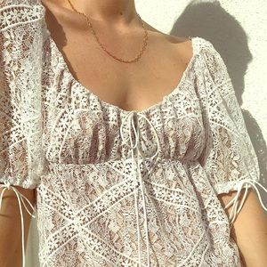 *NWT* FOR LOVE AND LEMONS lace lined maxi